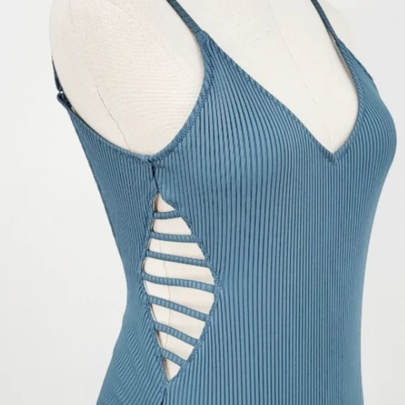 VS Pink Strappy Side Ribbed One Piece size small Swimwear - Picture 10 of 10